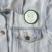 Family Reunion Family Tree Green Personalized Button (Beispiel)