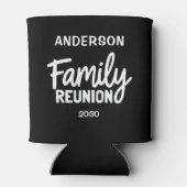 Family Reunion Fun Script Personalized Name Dosenkühler (Rückseite)