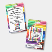 Family Reunion Invitation Badge Ausweis (Vorder- & Rückseite)