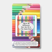 Family Reunion Invitation Badge Ausweis (Rückseite)