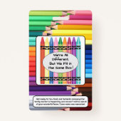 Family Reunion Invitation Badge Ausweis (Rückseite)