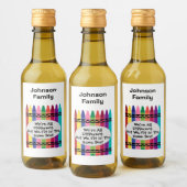 Family Reunion Mini Wine Bottle Labels Weinetikett (Flaschen)