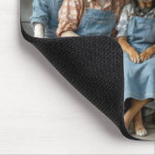 Family Reunion of Dogs On Farmhouse Porch Mousepad (Ecke)