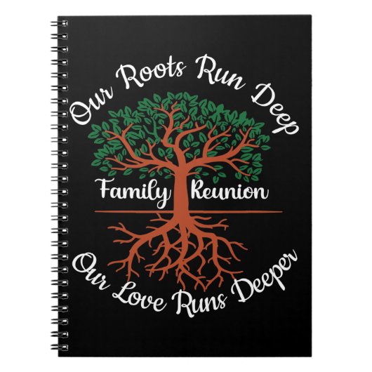 Family Reunion Our Roots Run Deep Tree Notizblock (Vorderseite)