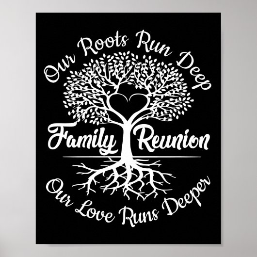 Family Reunion Our Roots Run Deep Tree Poster (Vorne)