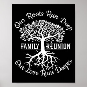 Family Reunion Our Roots Run Deep Tree Poster