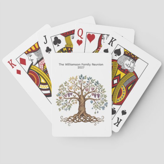 Family Reunion Poker Cards – Roots & Branches Spielkarten (Rückseite)