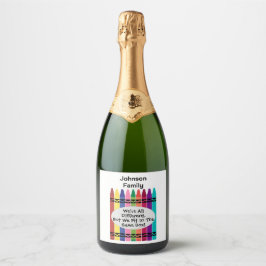 Family Reunion Sparkling Wine Label Schaumweinetikett