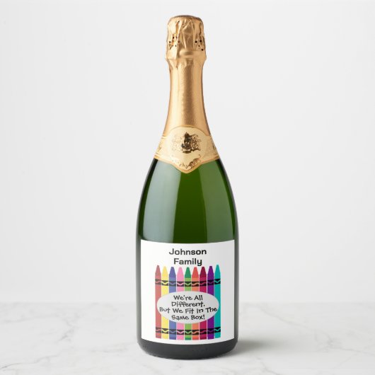 Family Reunion Sparkling Wine Label Schaumweinetikett (Vorderseite)