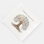 Family Reunion – Symbolic Family Tree Serviette (Ecke)