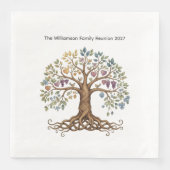 Family Reunion – Symbolic Family Tree Serviette (Vorderseite)