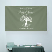 Family reunion tree backdrop banner (Messe)