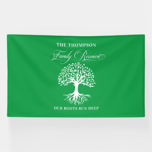 Family reunion tree backdrop banner (Horizontal)