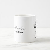 Family reunion tree black and white mug kaffeetasse (Mittel)