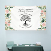 Family Reunion Tree Floral backdrop banner (Messe)