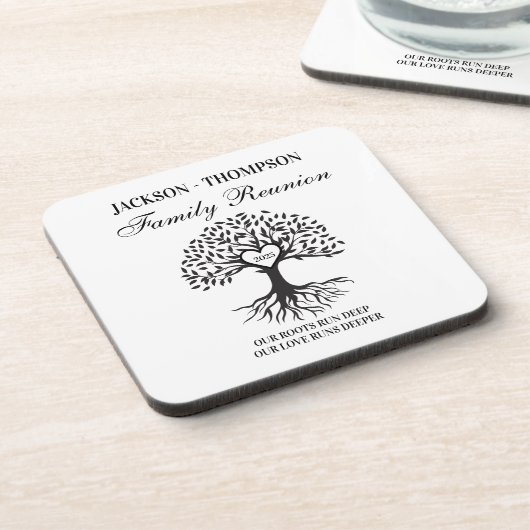 Family reunion tree getränkeuntersetzer (Linke Seite)