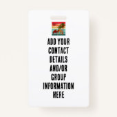 Family Reunion Vacation Morocco Trip Group  Ausweis (Rückseite)