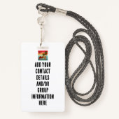 Family Reunion Vacation Morocco Trip Group  Ausweis (Rückseite mit Schlüsselband)