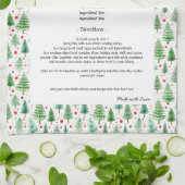 Family Rezept Heirloom Text Weihnachten Geschirrtuch (Gefaltet)