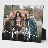 Family Script Custom Foto Plaque Fotoplatte (Seite)