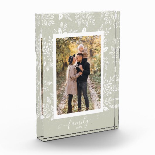 FAMILY Script Overlay Elegante Botanicals Fotoblock (Links)