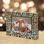 FAMILY Script Overlay Leopard Tiermuster Fotoblock