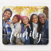 Family Script Overlay Photo Mousepad (Vorne)