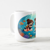 Family Scuba Diving Adventure Kaffeetasse (Vorderseite Links)
