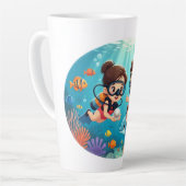 Family Scuba Diving Adventure Milchtasse (Linke Ecke)