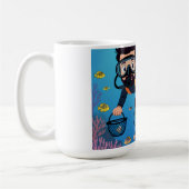 Family Scuba Diving Fun Kaffeetasse (Links)