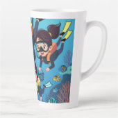 Family Scuba Diving Fun Milchtasse (Rechts)