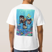 Family Scuba Diving Fun T-Shirt (Rückseite)