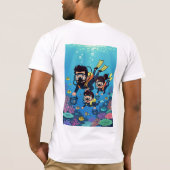 Family Scuba Diving Fun T-Shirt (Rückseite)