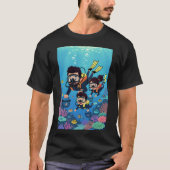 Family Scuba Diving Fun T-Shirt (Vorderseite)