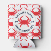 Family Seafood Boil Personalized Crab Cookout Dosenkühler (Rückseite)