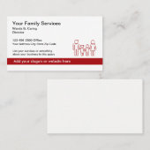 Family Services Center Business Visitenkarten Visitenkarte (Vorne/Hinten)