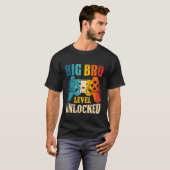 Family Set Big BRO Level Unlocked Funny T-Shirt (Vorne ganz)