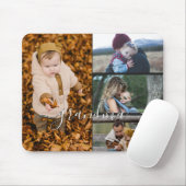 Family Simple Collage Moderne Liebe Oma Mama Mousepad (Mit Mouse)