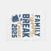 Family Spring Break Cruise 2025 Family Vacation Ma Fleecedecke (Vorderseite (Horizontal))