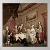 Family Strode Family Portrait von William Hogarth Poster (Vorne)