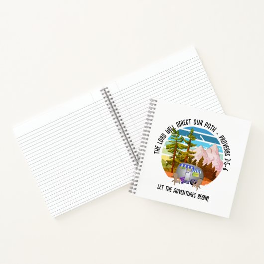 Family Summer Camping Christlich Van Life Notizblock (Innenseite)