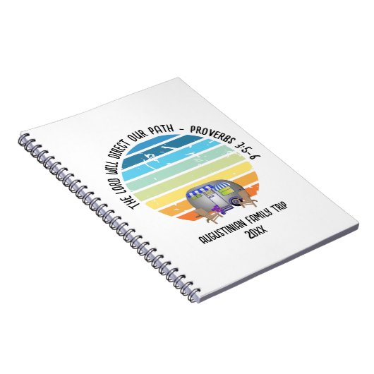 Family Summer Camping Christlich Van Life Notizblock (Rechte Seite)