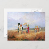 Family Sunday Stroll - Spitzweg Postkarte (Vorne/Hinten)