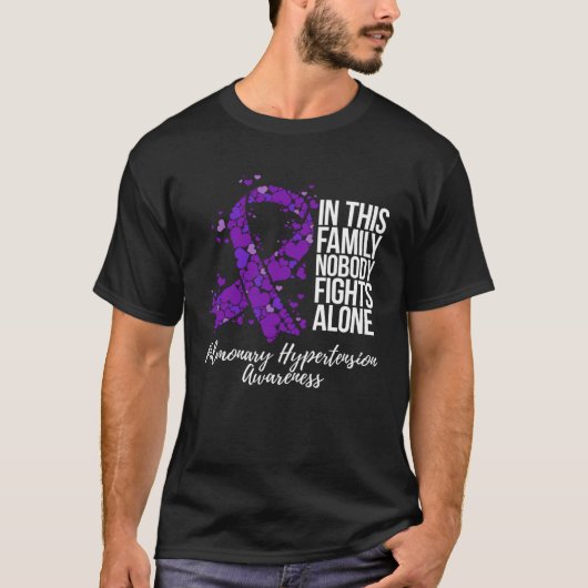 Family Support Pulmonary Hypertension Awareness T-Shirt (Vorderseite)
