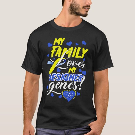 Family T21 World Down Syndrome Awareness Day Kids T-Shirt (Vorderseite)