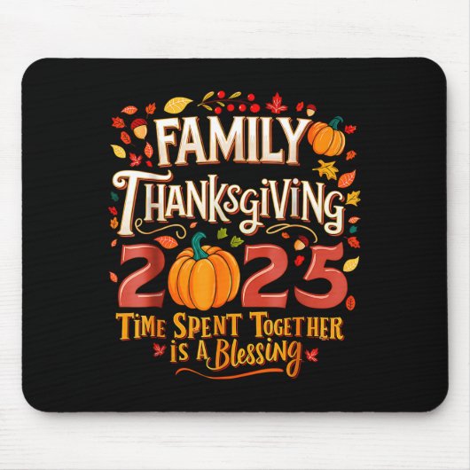 Family Thanksgiving 2025 Thanksgiving Crew Matchin Mousepad (Vorne)