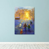 Family Time Leinwanddruck (Insitu (Holzboden))