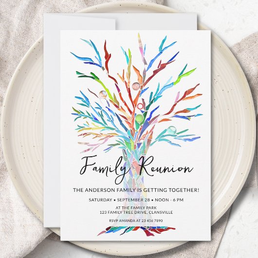 Family Tree Family Reunion Einladung