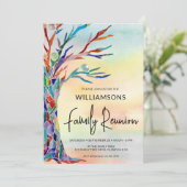 Family Tree Family Wiedersehen Einladung (Stehend Vorderseite)