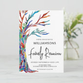 Family Tree Family Wiedersehen Einladung (Stehend Vorderseite)